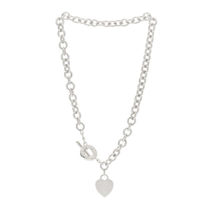 Tiffany Sterling Silver Heart Tag Toggle Necklace 2 of 3