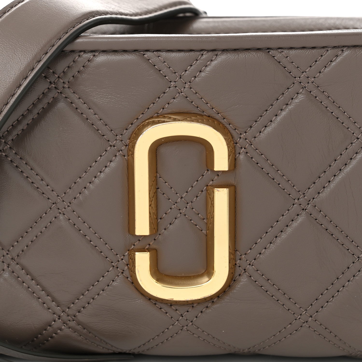 Marc Jacobs Calfskin Quilted The Softshot 21 Bag Loam Soil 10 of 12