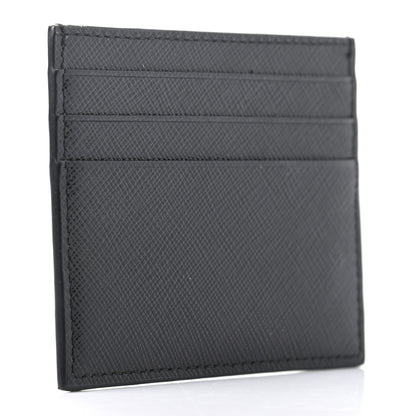 Prada Saffiano Metal Card Holder Black 3 of 7