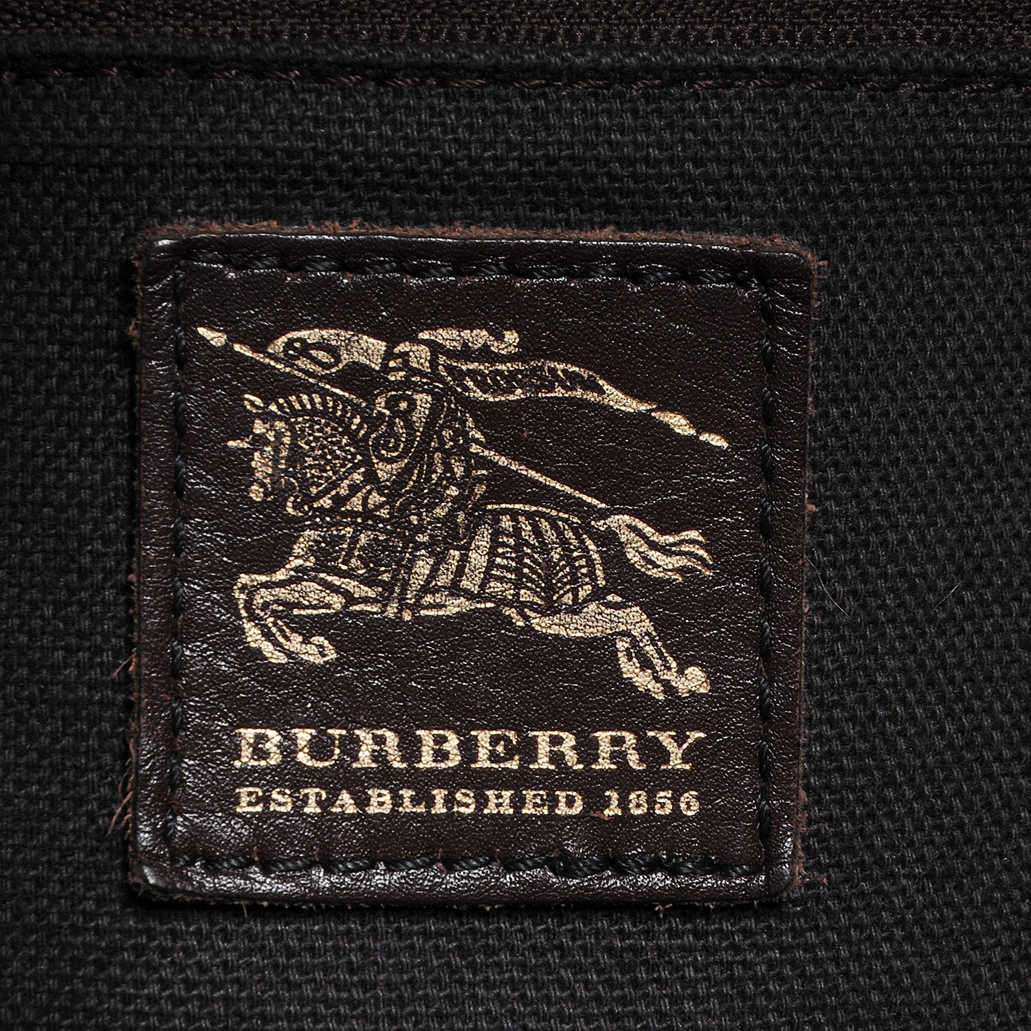 Burberry Haymarket Check Large Tote Brown 6 of 8