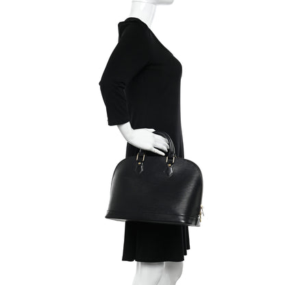 Louis Vuitton Epi Alma PM Black 2 of 10