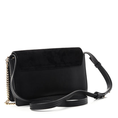 Chloe Suede Calfskin Small Faye Shoulder Bag Black 3 of 10