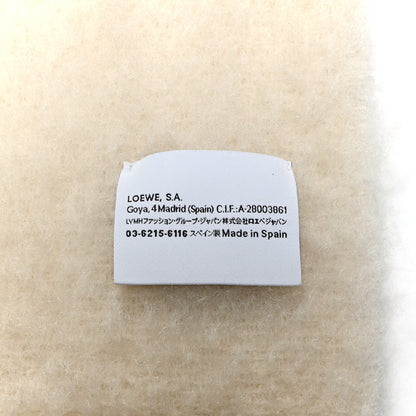 Loewe Mohair Wool Anagram Scarf White 3 of 5