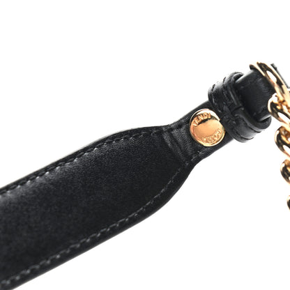 Fendi Vitello Liberty Bi-Color FF 1974 Embossed Small Kan U Shoulder Bag Maya Black 10 of 10
