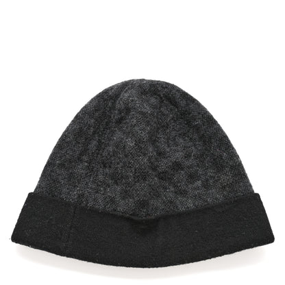 Louis Vuitton Wool Bonnet Petit Damier Graphite Beanie Hat 2 of 5