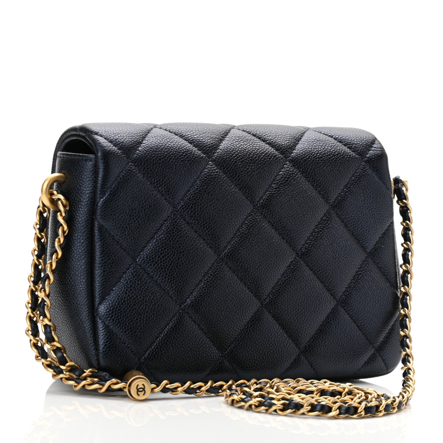 Chanel Iridescent Caviar Quilted Mini My Perfect Flap Dark Blue 3 of 11