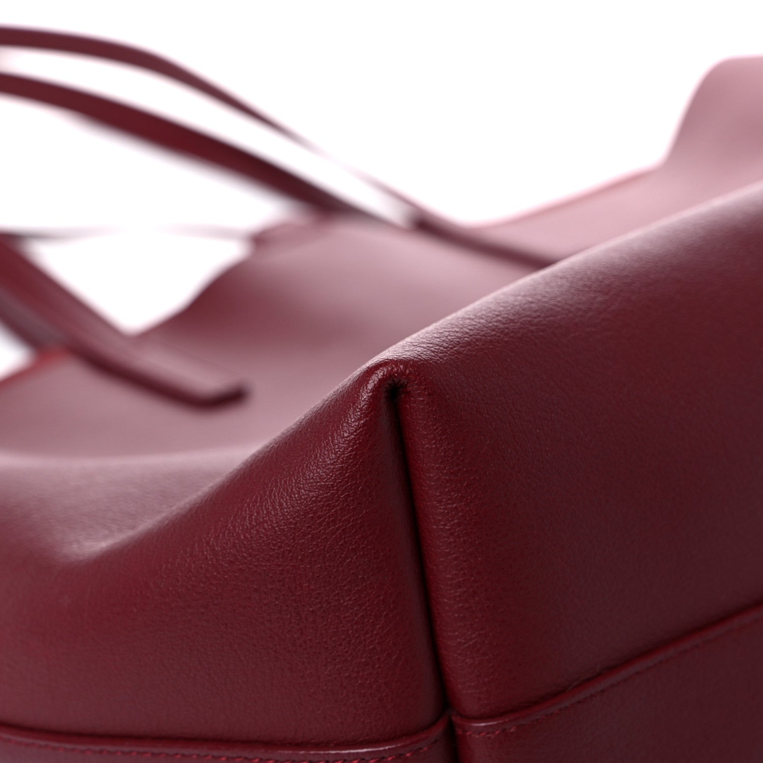 Saint Laurent Calfskin Large Shopping Tote Rouge Legion 8 of 10