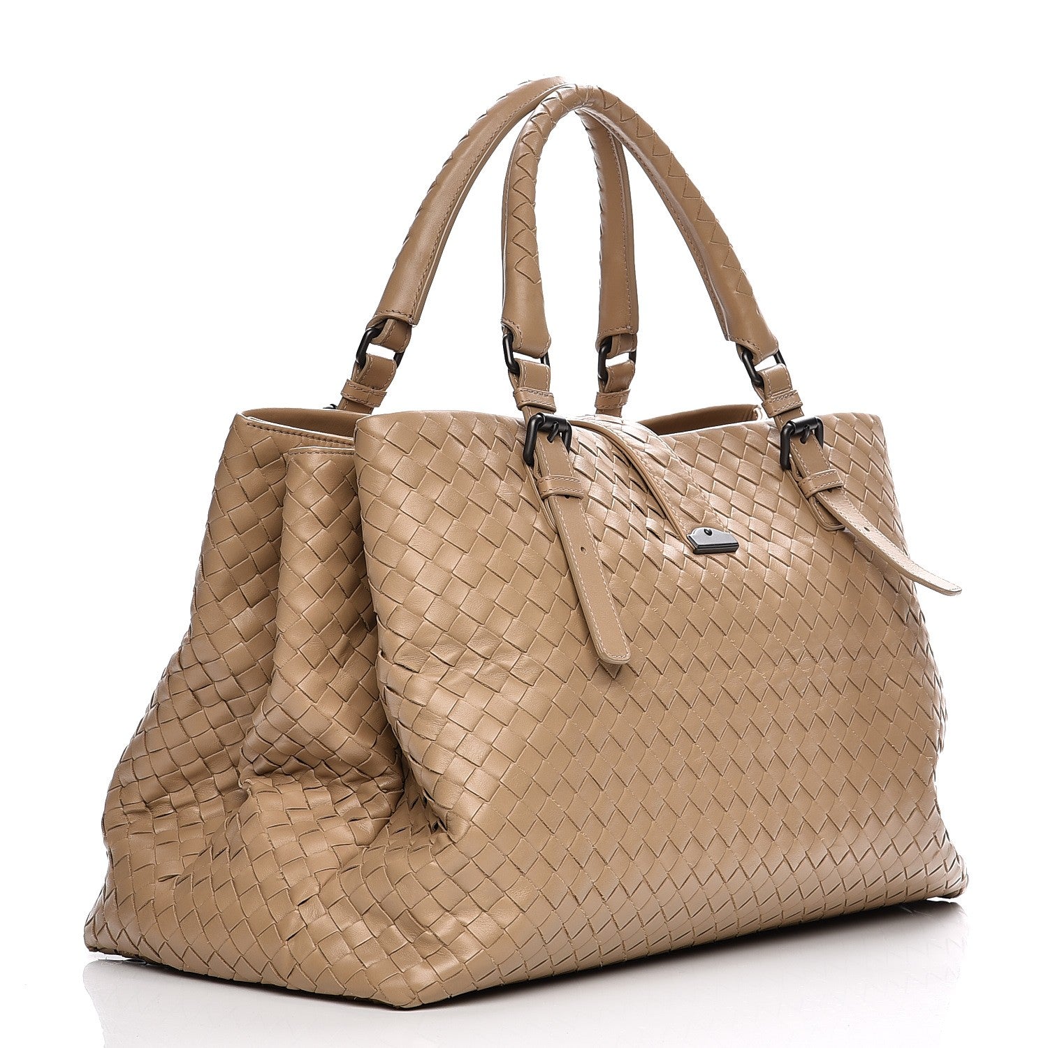 Bottega Veneta Light Calf Intrecciato Medium Roma Walnut 3 of 10