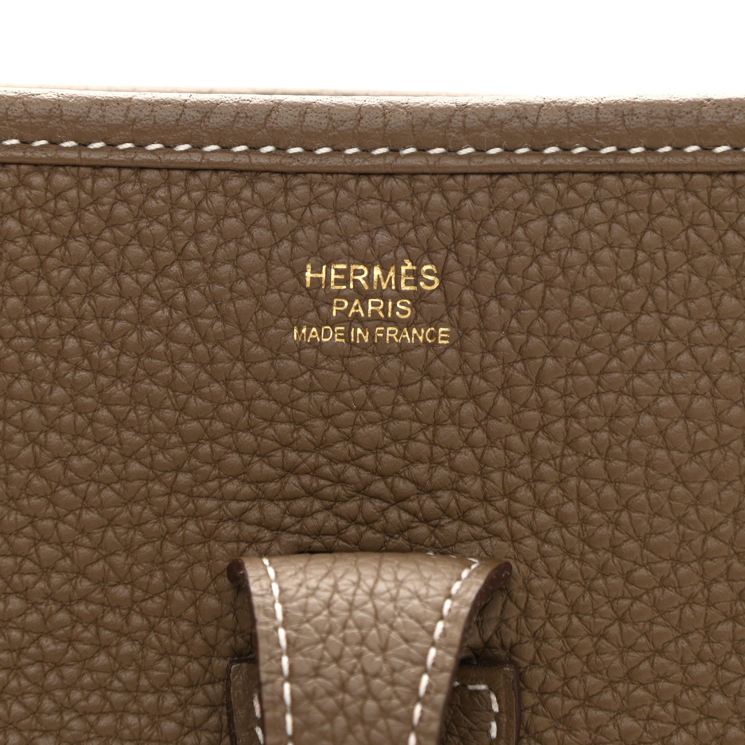 Hermes Taurillon Clemence Evelyne III PM Etoupe 6 of 11