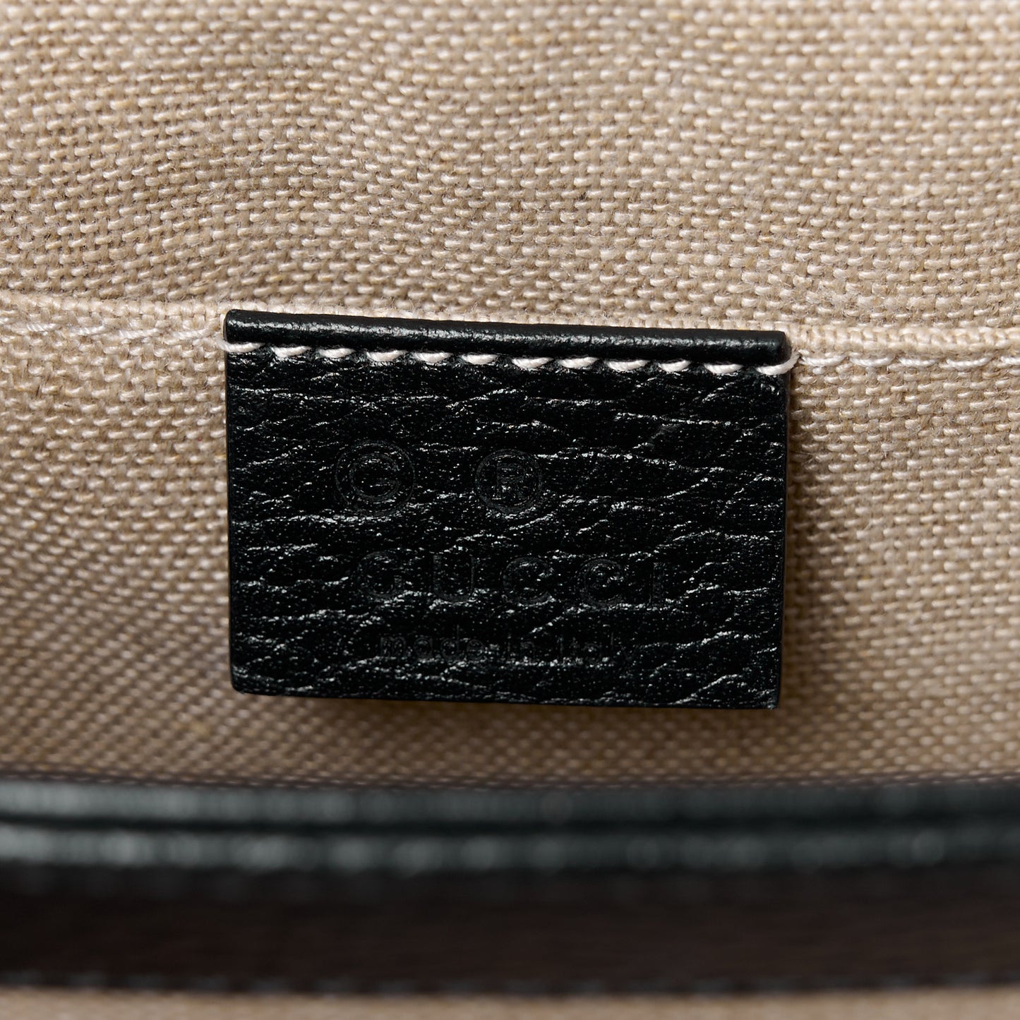 Dollar Calfskin Small Interlocking G Shoulder Bag Black