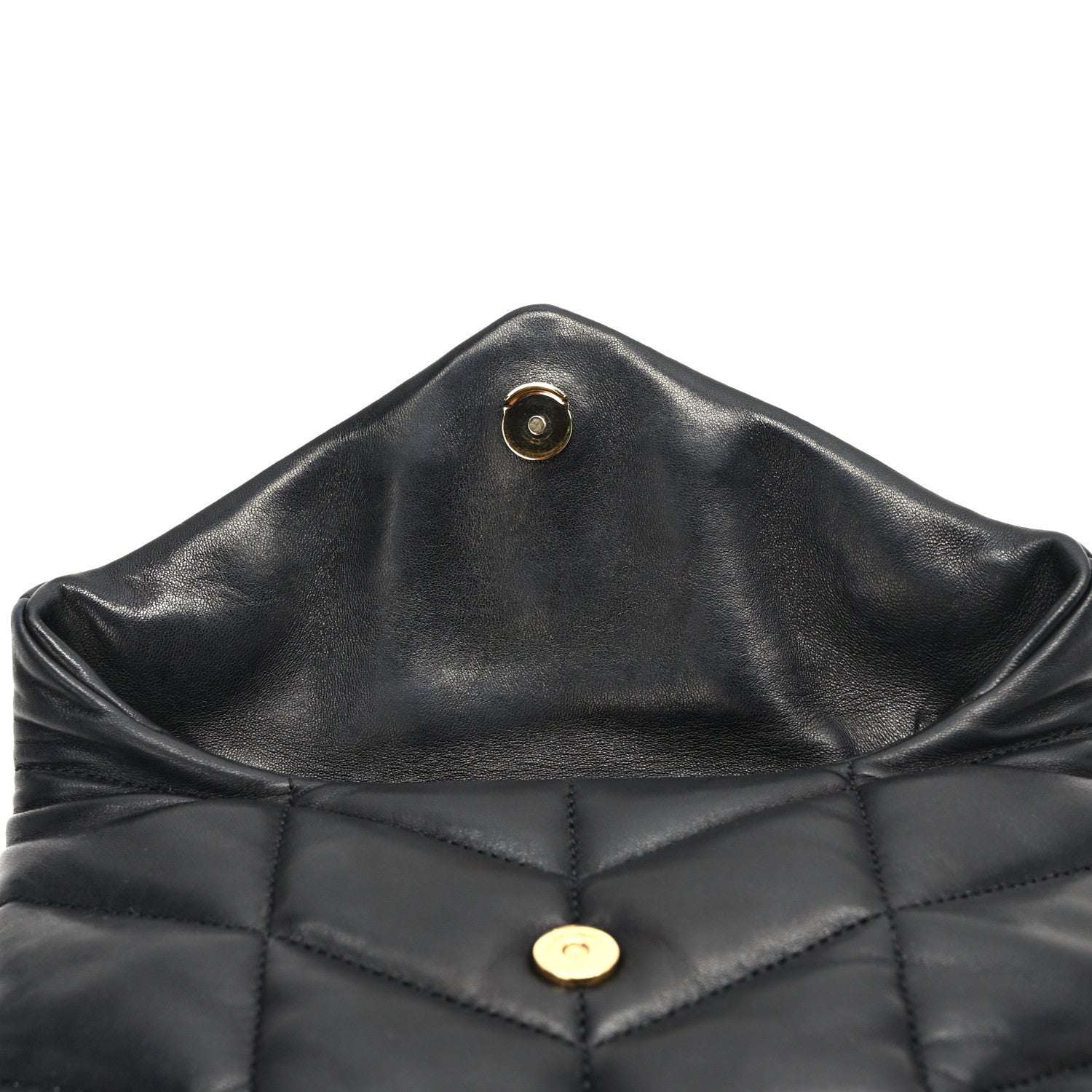 Saint Laurent Lambskin Quilted Toy Loulou Puffer Monogram Chain Satchel Black 12 of 12