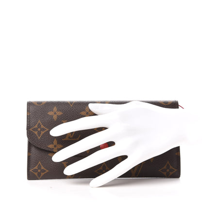 Louis Vuitton Monogram Emilie Wallet Red 2 of 6