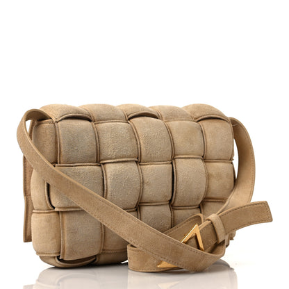 Bottega Veneta Suede Calfskin Maxi Intrecciato Padded Cassette Crossbody Bag Porridge 2 of 7