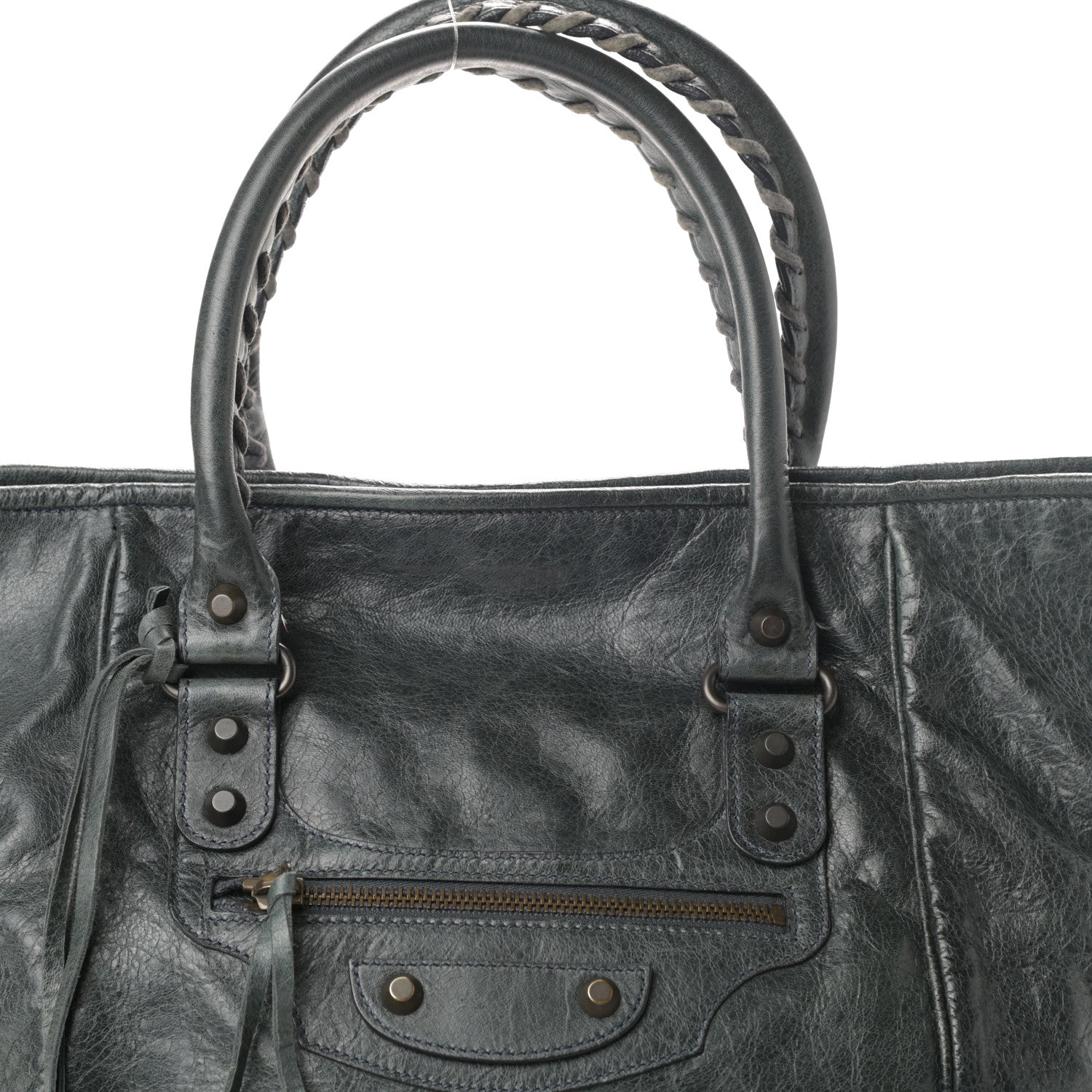 Balenciaga Agneau Classic Hardware S Sunday Tote Anthracite 10 of 10
