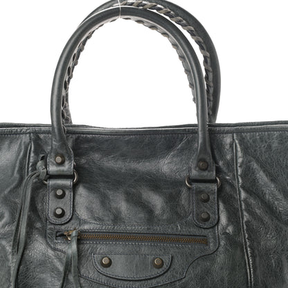 Balenciaga Agneau Classic Hardware S Sunday Tote Anthracite 10 of 10