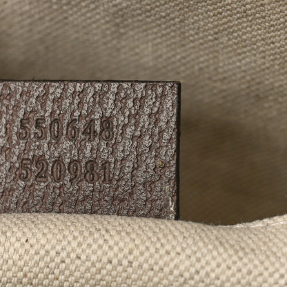 Gucci Soft GG Supreme Monogram Textured Dollar Calfskin Web Ophidia Pouch Pocket Belt Bag Beige Ebony New Acero Black 7 of 10