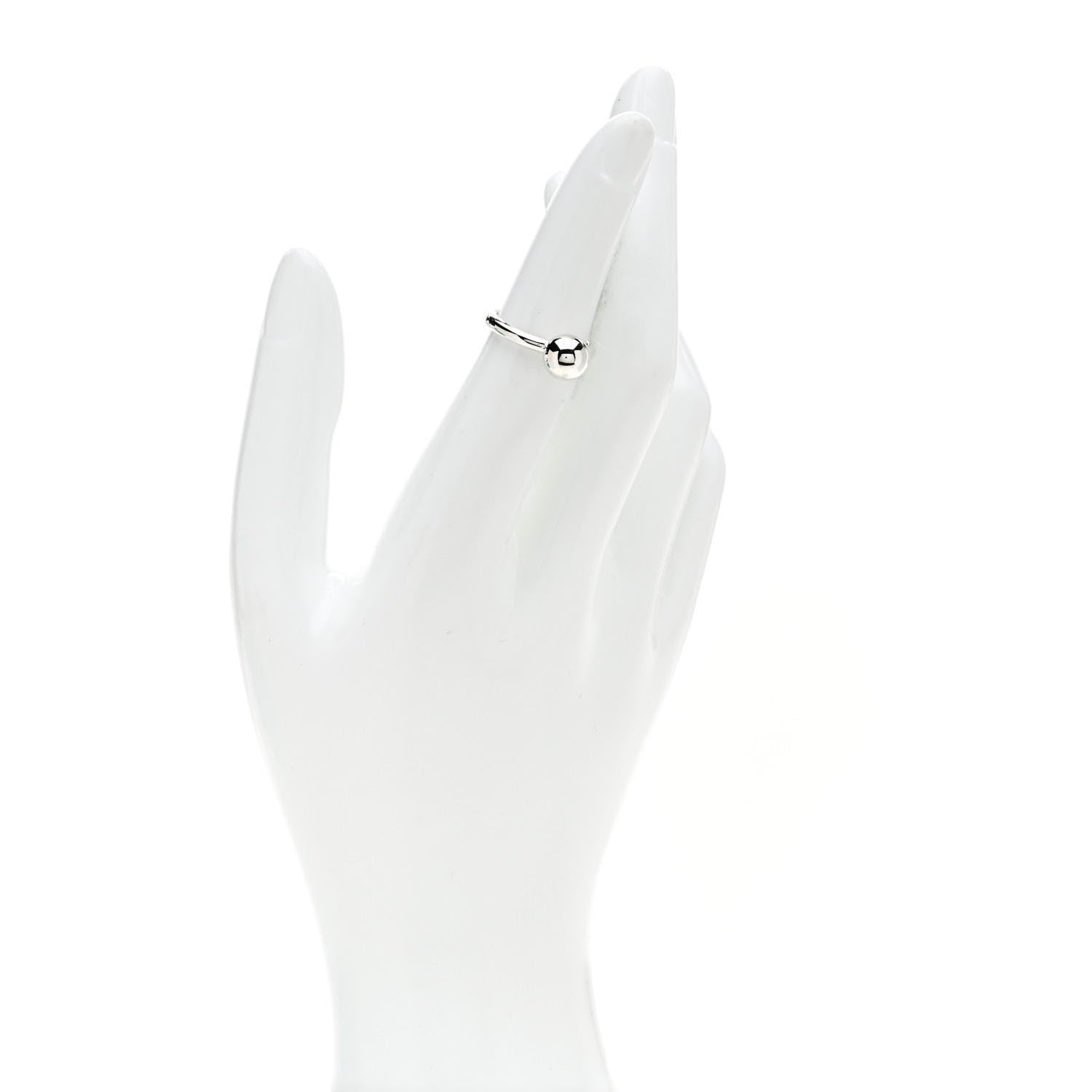 Tiffany Sterling Silver 8mm Hardwear Ball Ring 49 5 2 of 6