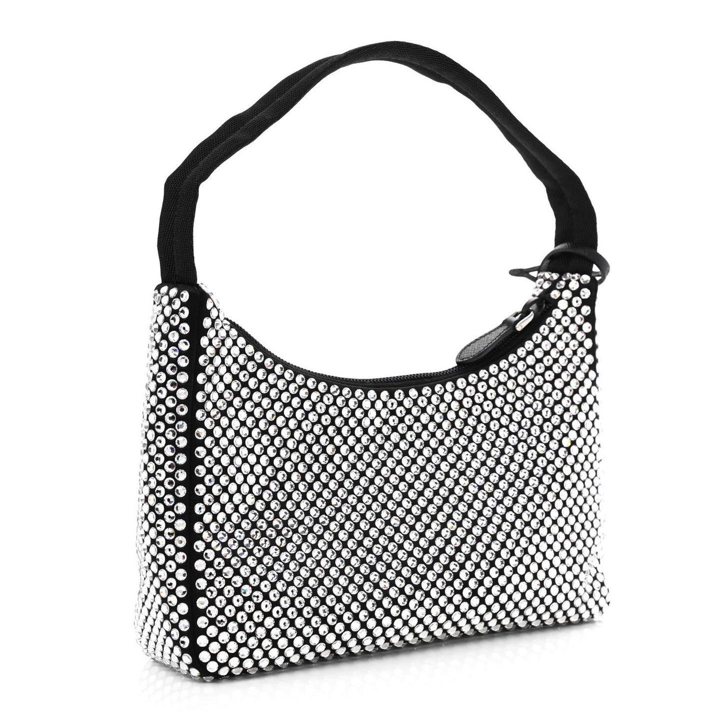 Satin Crystal Mini Re-Edition 2000 Bag Cristal