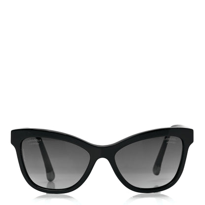 Chanel Polarized CC Cat Eye Sunglasses 5330 Black 2 of 8