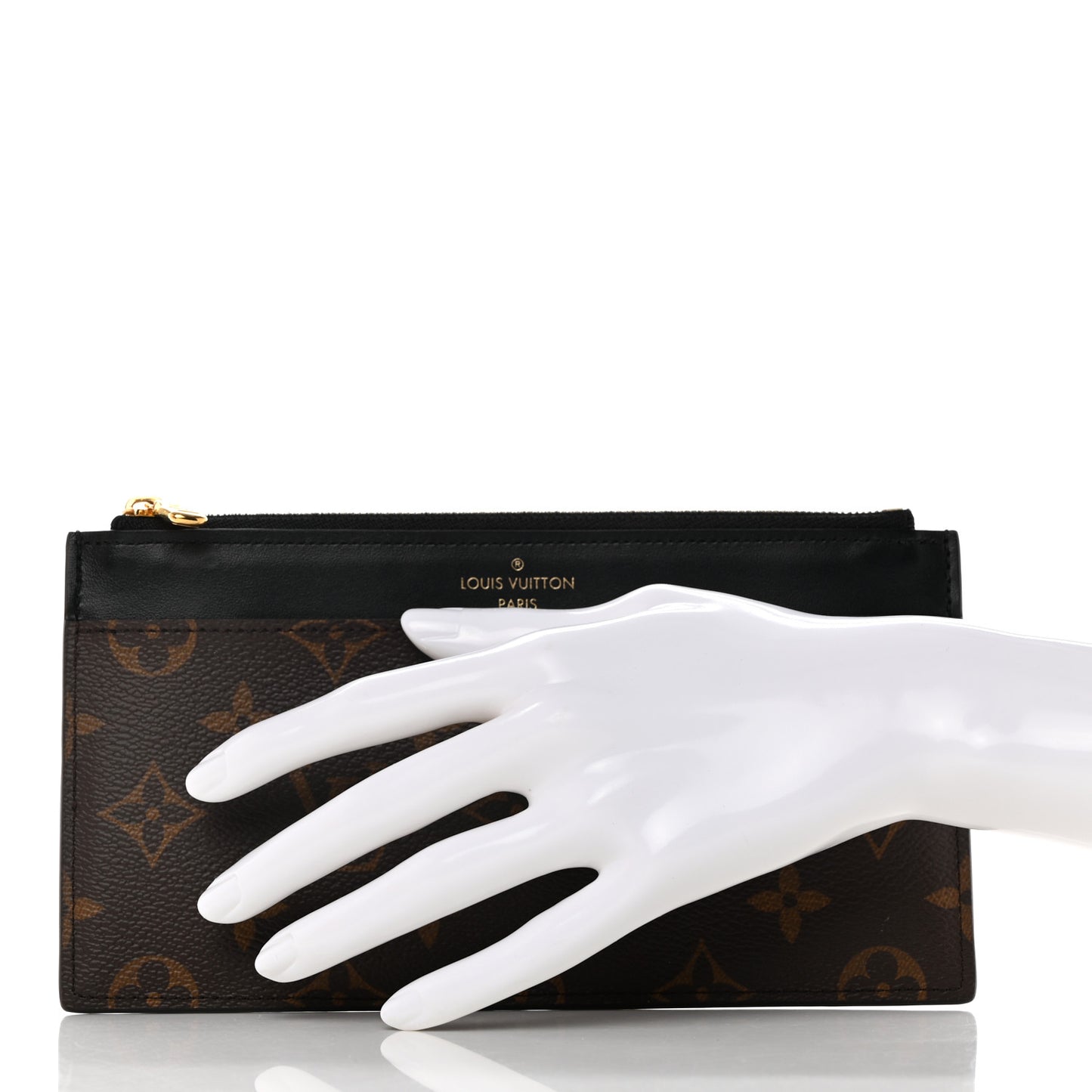 Monogram Slim Purse Black