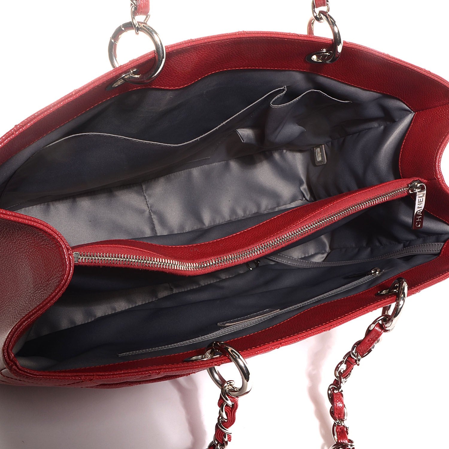 Chanel Caviar XL Grand Shopping Tote GST Red 5 of 7
