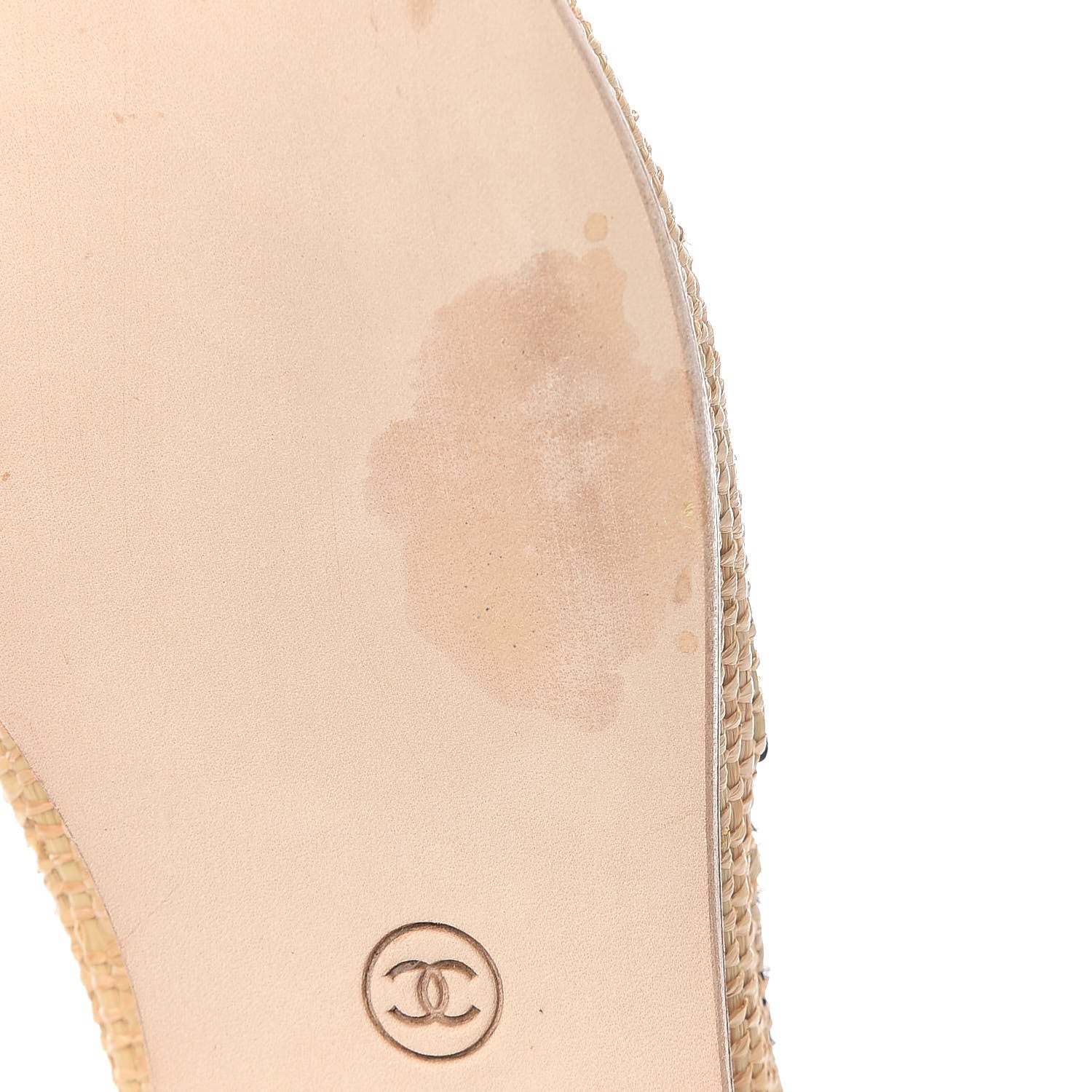 Chanel Satin Grosgrain CC Espadrilles 38 Black 6 of 11