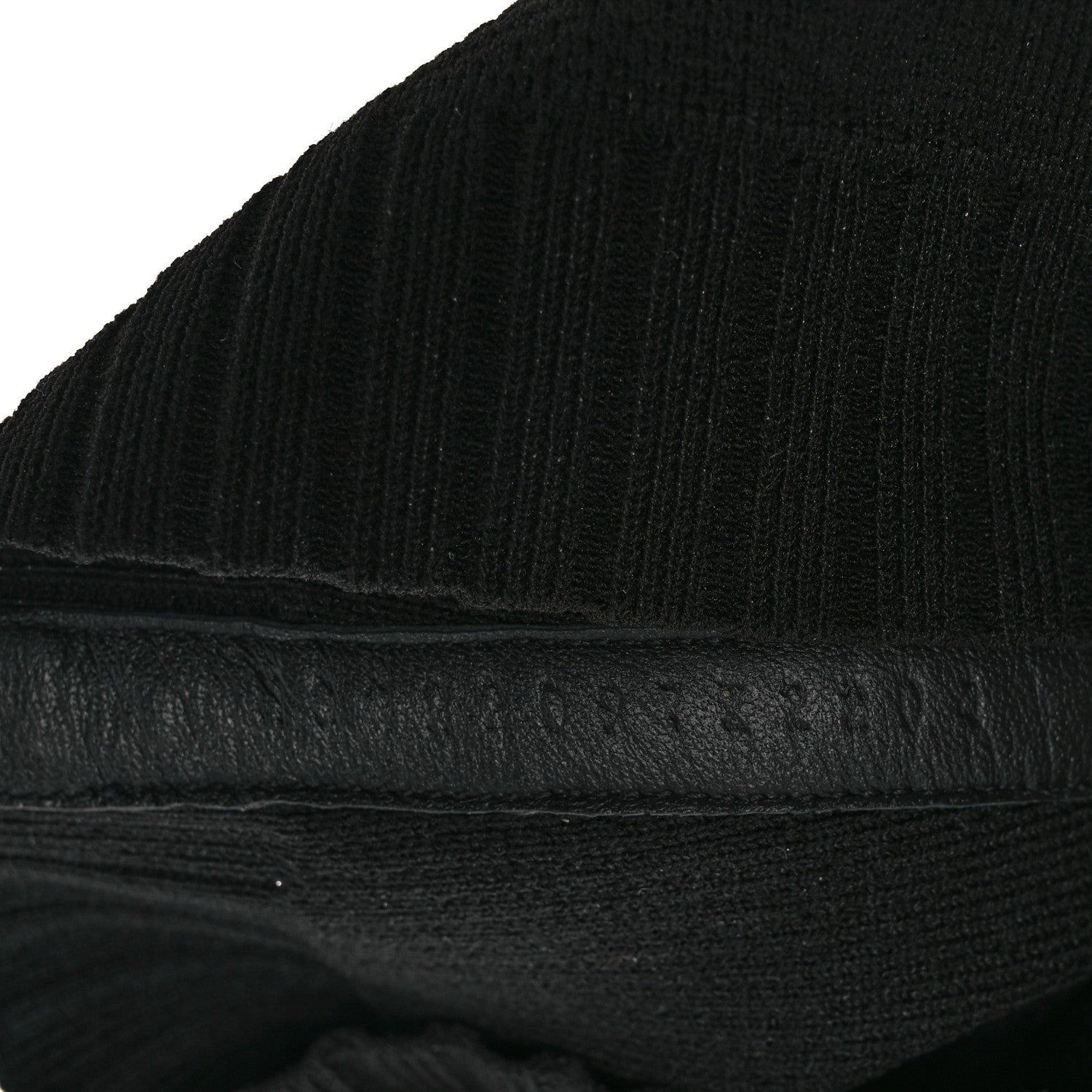 Hermes Knit Calfskin Fontaine 60 Boots 37.5 Black 10 of 11