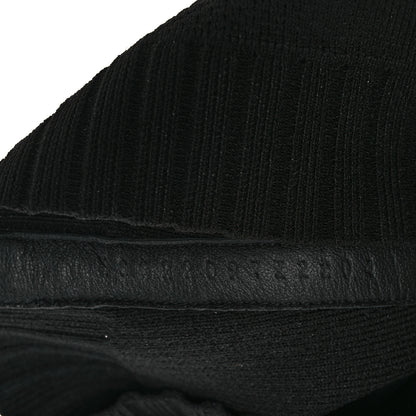 Hermes Knit Calfskin Fontaine 60 Boots 37.5 Black 10 of 11