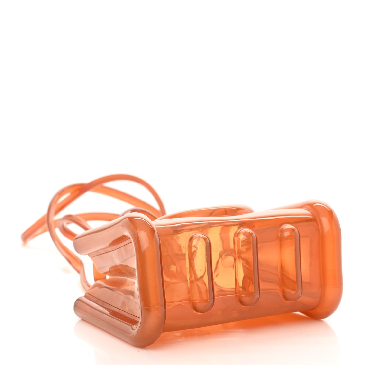 Telfar x MELISSA Jelly Small Shopping Bag Clear Brown 3 of 8