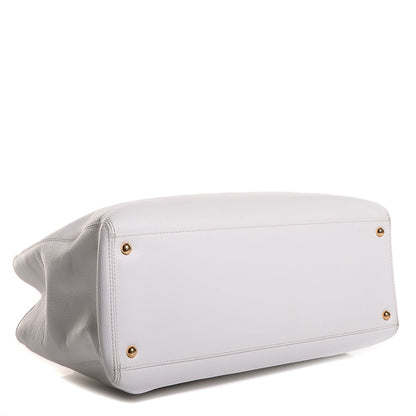 Chanel Caviar Cerf Executive Shopper Tote White 4 of 8