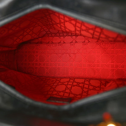 Christian Dior Lambskin Cannage Large Lady Dior Black 5 of 12