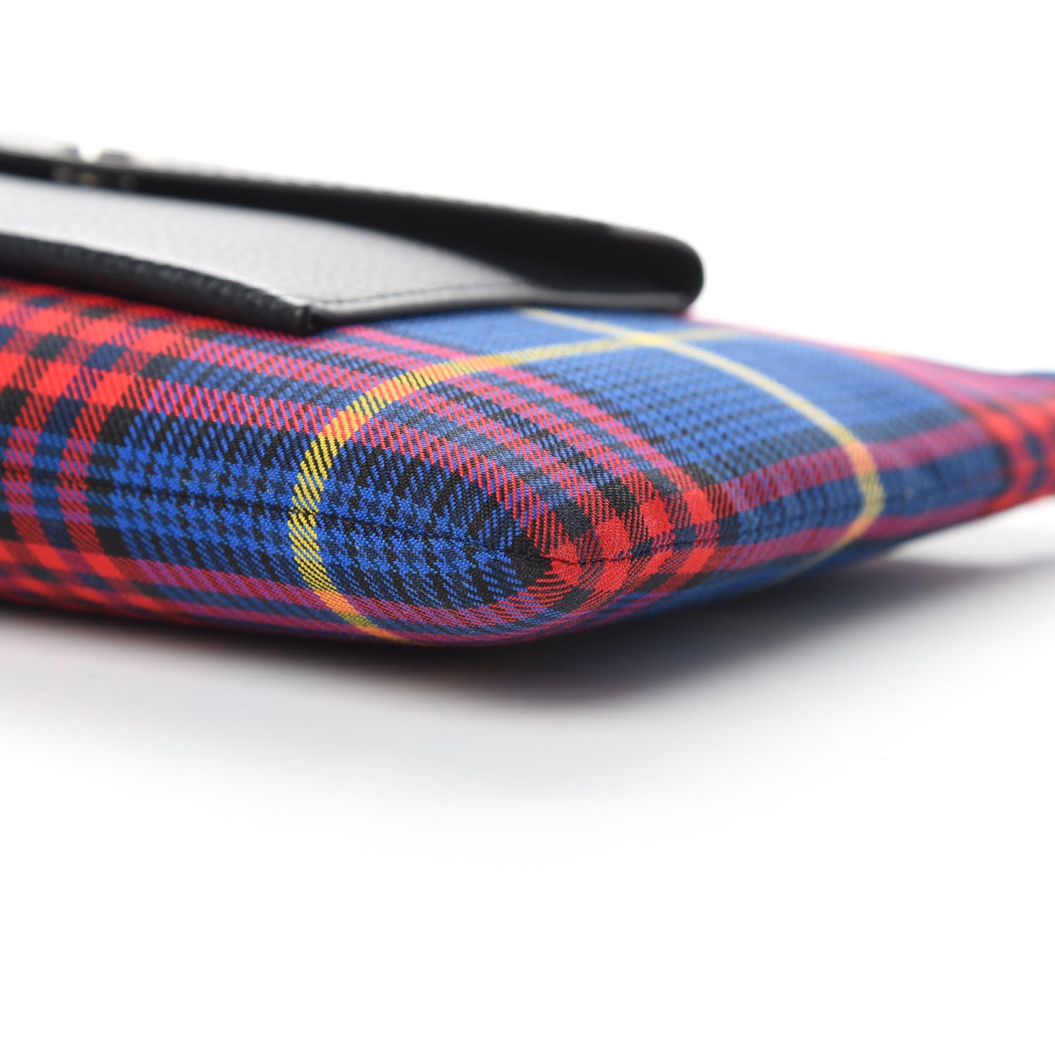 Mulberry Tartan Check Large Pouch With Chain Porcelain Blue 11 of 11