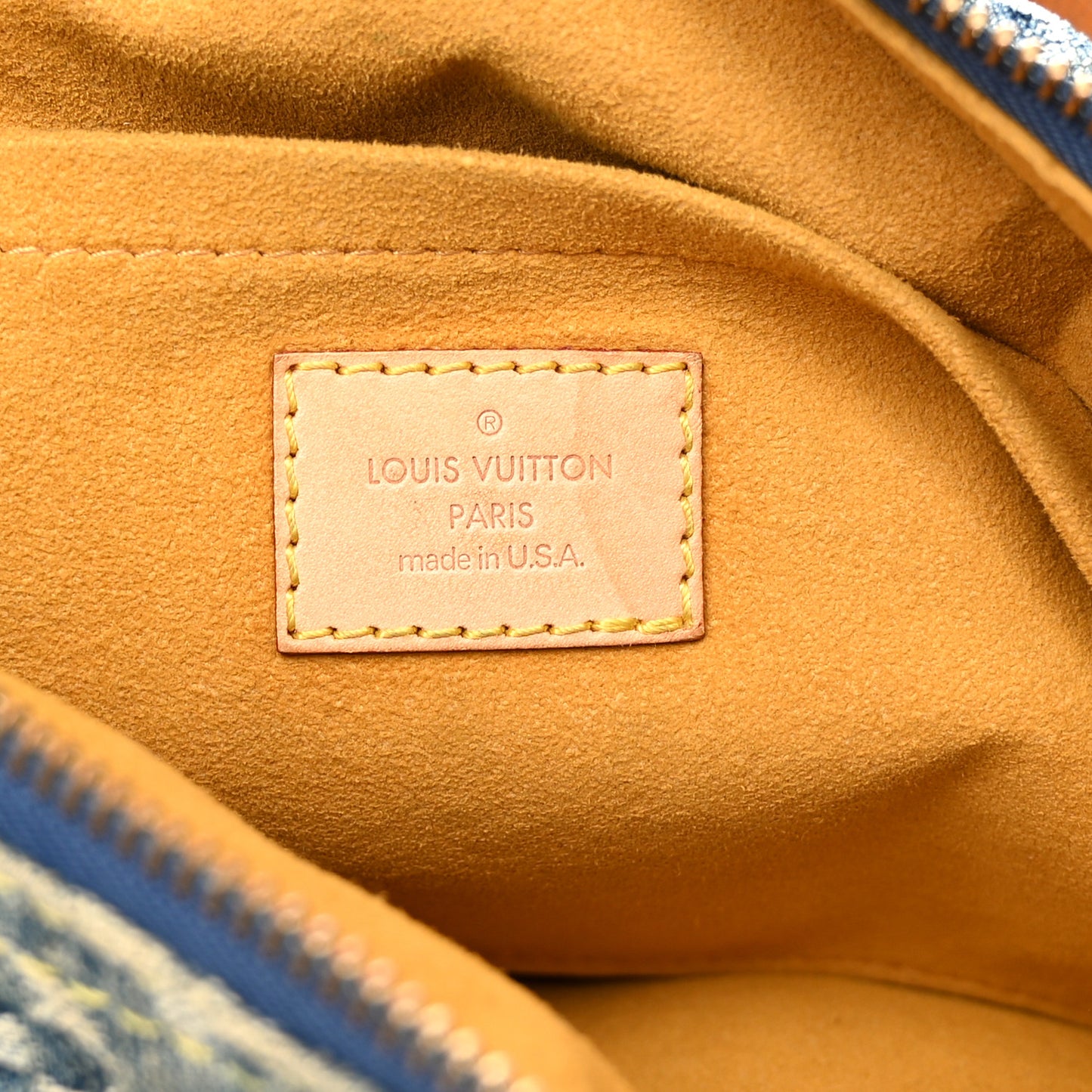 Monogram Denim Baggy PM Blue