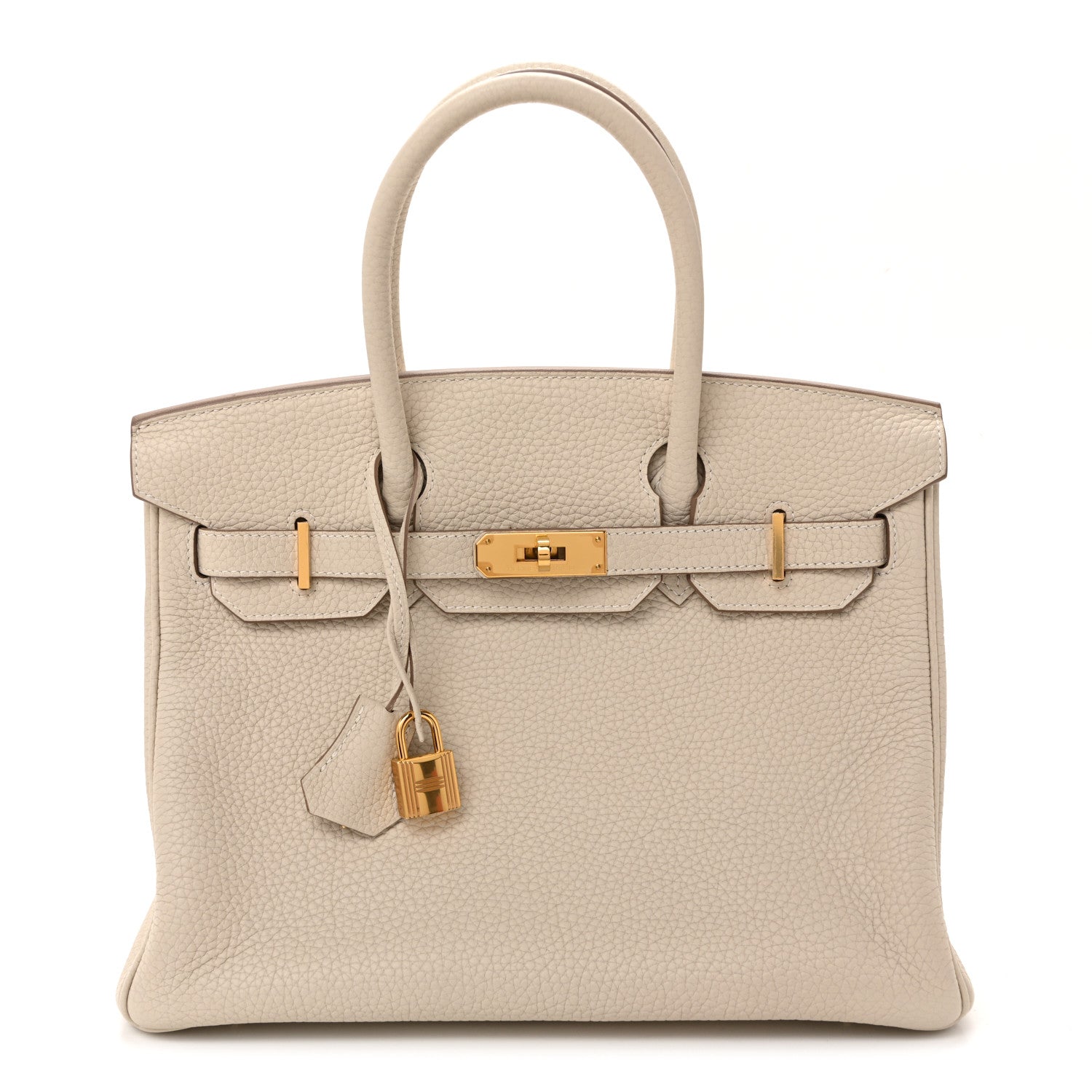 Hermes Taurillon Clemence Birkin 30 Craie 1 of 13