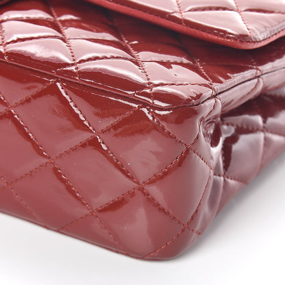 Chanel Patent Calfskin Quilted Medium Double Flap Red 14 of 14