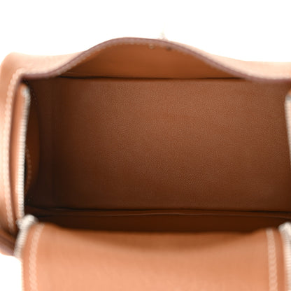 Hermes Taurillon Clemence Mini Lindy 20 Gold 5 of 11