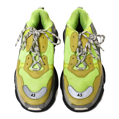 Balenciaga Mesh Nubuck Mens Triple S Sneakers 43 Jaune Fluo 5 of 11