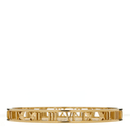 Tiffany 18K Yellow Gold Atlas Open Bangle Bracelet 2 of 3