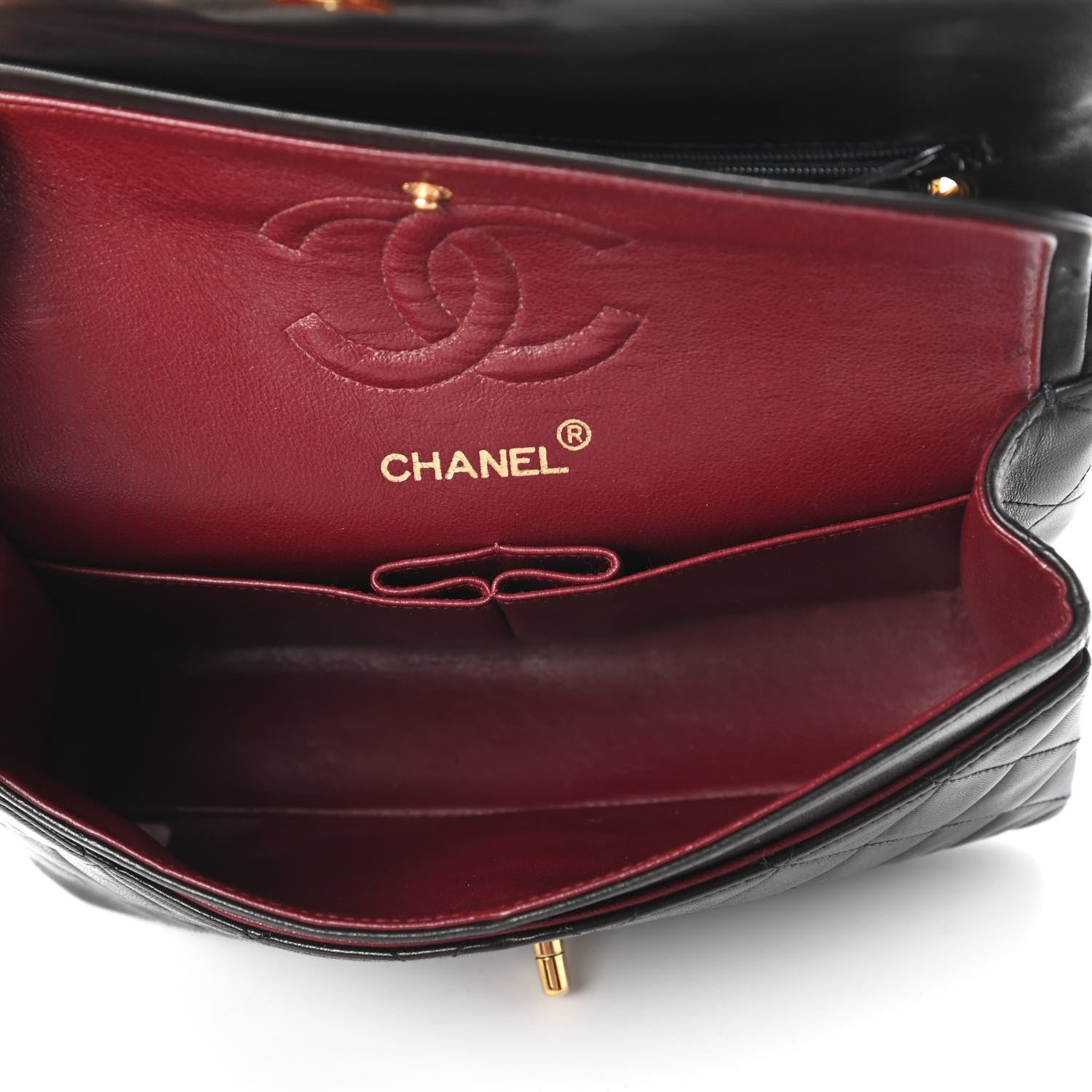 Chanel Lambskin Quilted Small Double Flap Black 5 of 15
