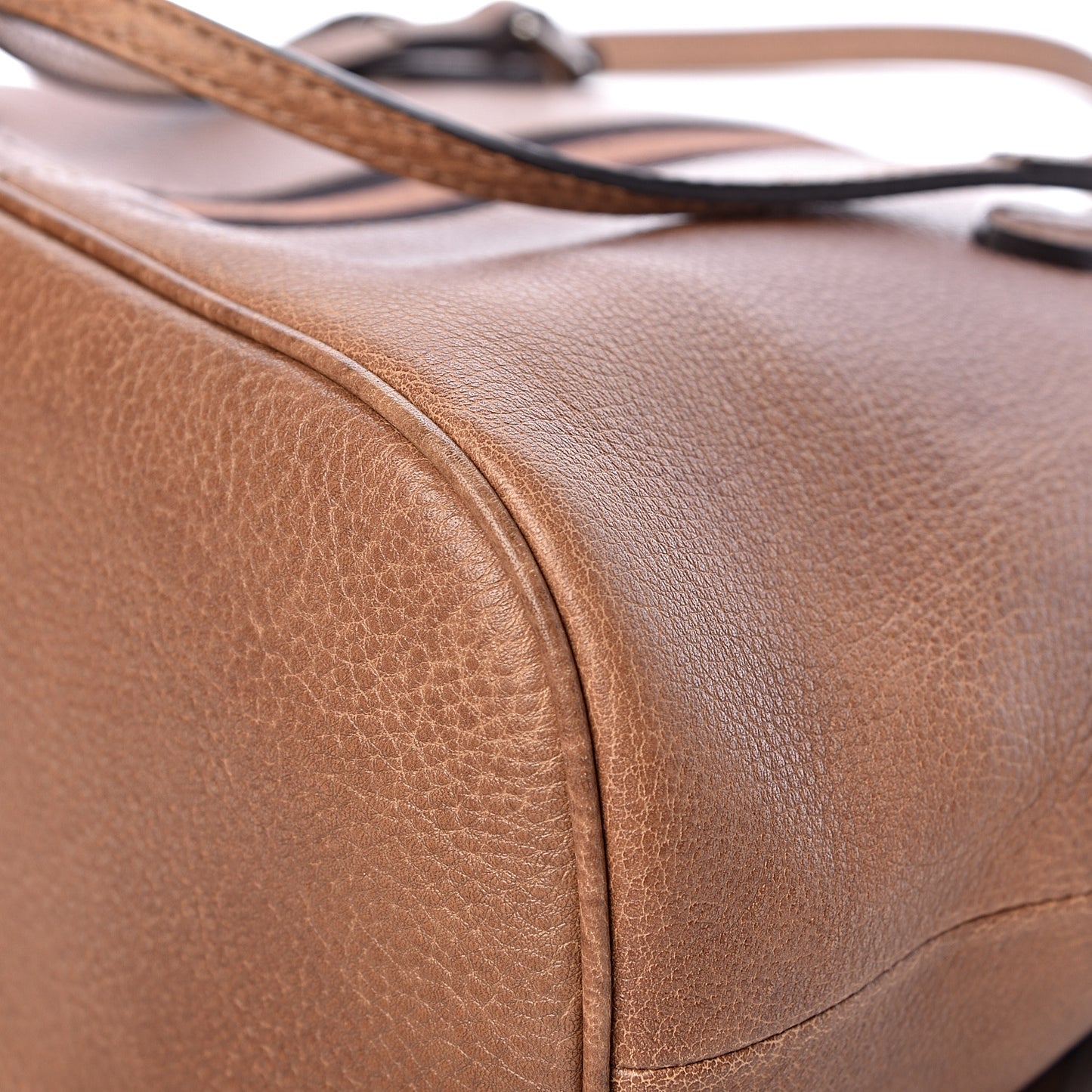 Calfskin Medium Web Dome Bag Brown
