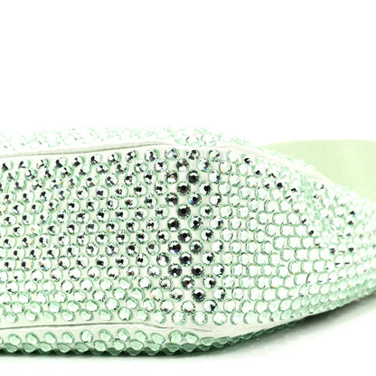 Prada Satin Crystal Re-Edition 2005 Shoulder Bag Acqua 9 of 9