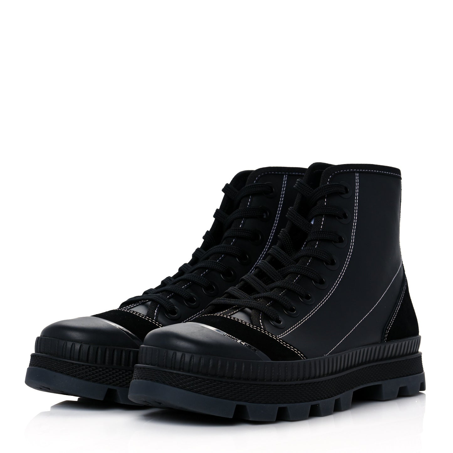 Nappa Crosta Suede Nord Combat Boots 43 Black