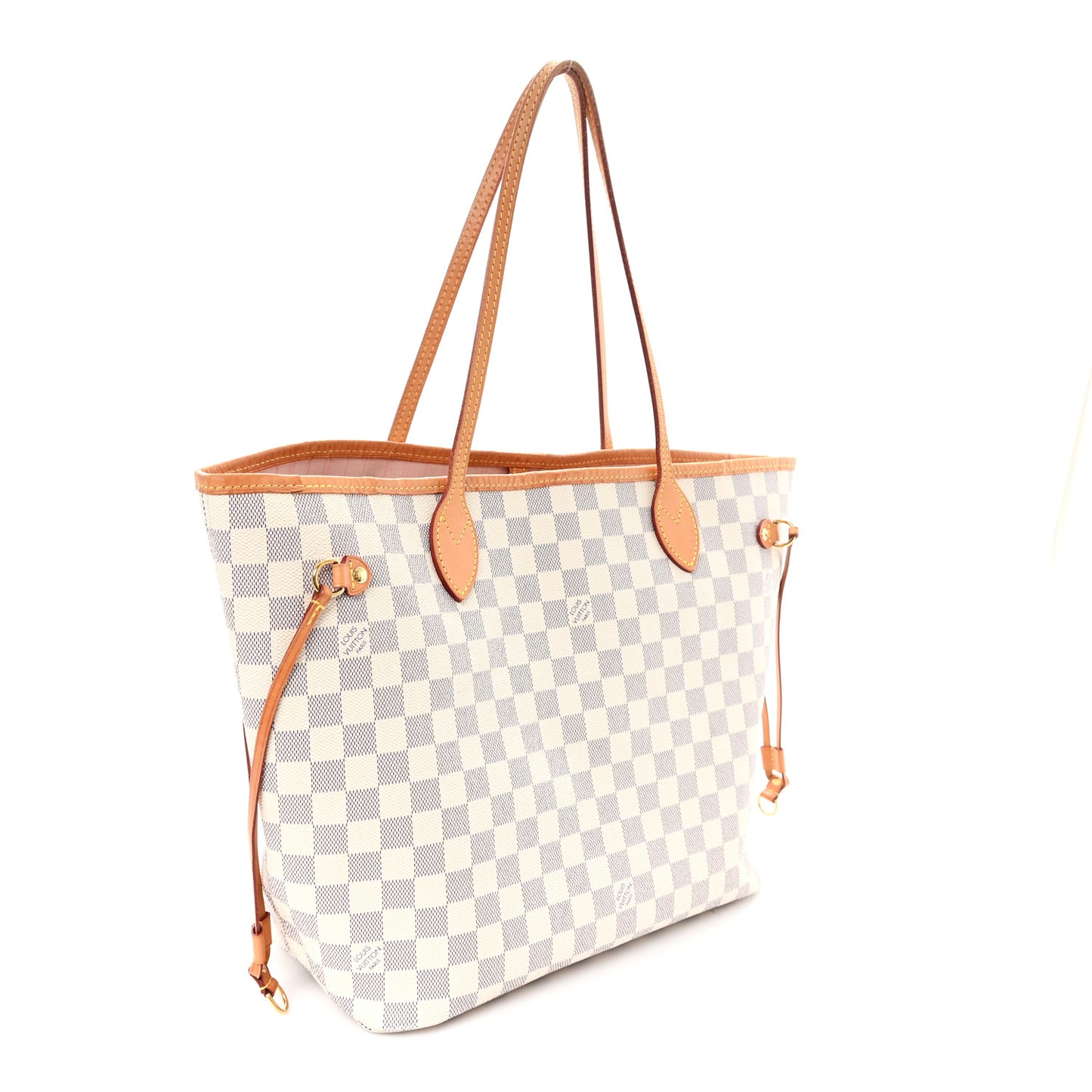 Damier Azur Neo Neverfull MM Rose Ballerine