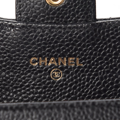 Chanel Caviar Quilted Flap Card Holder Black 8 of 11