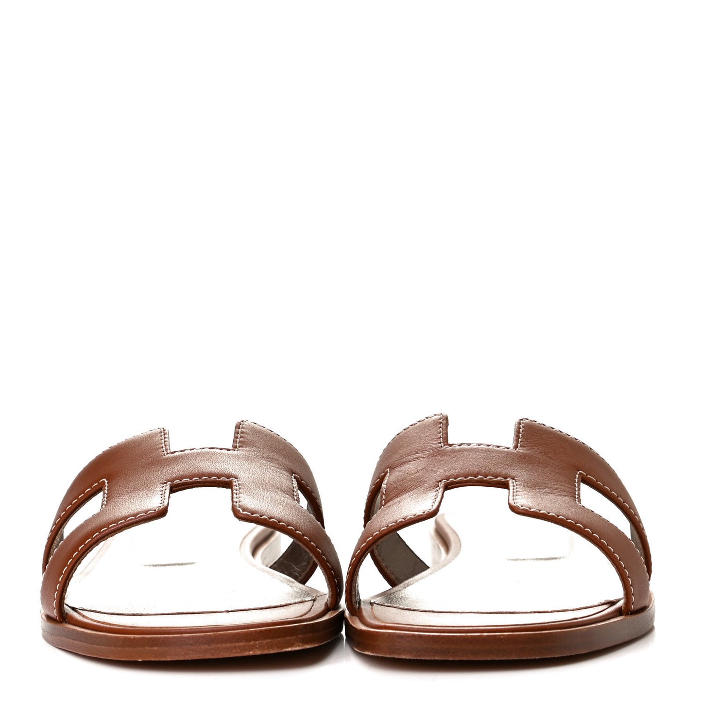 Box Calfskin Oran Sandals 36 Gold