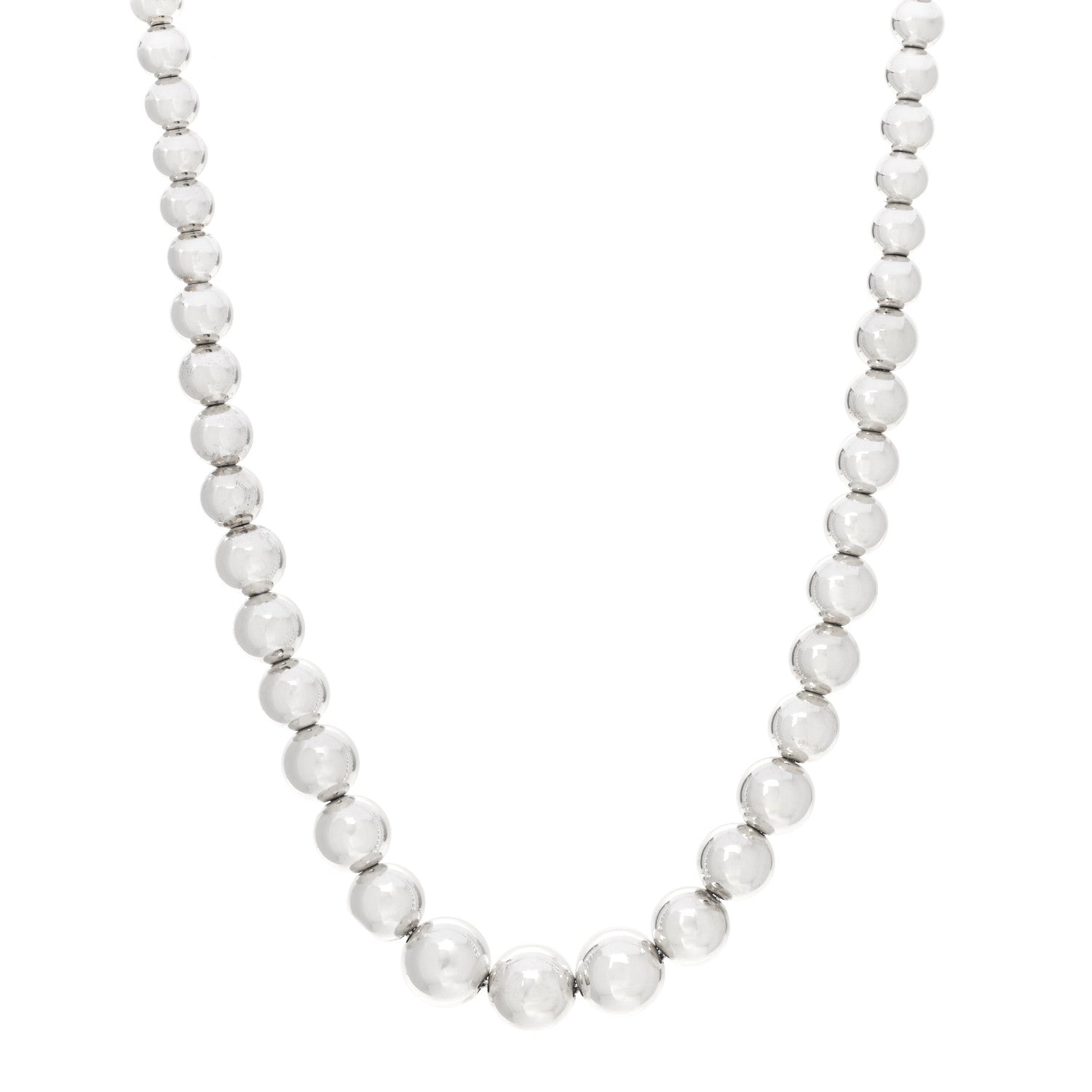 Tiffany Sterling Silver HardWear Graduated Ball Necklace 1 of 5