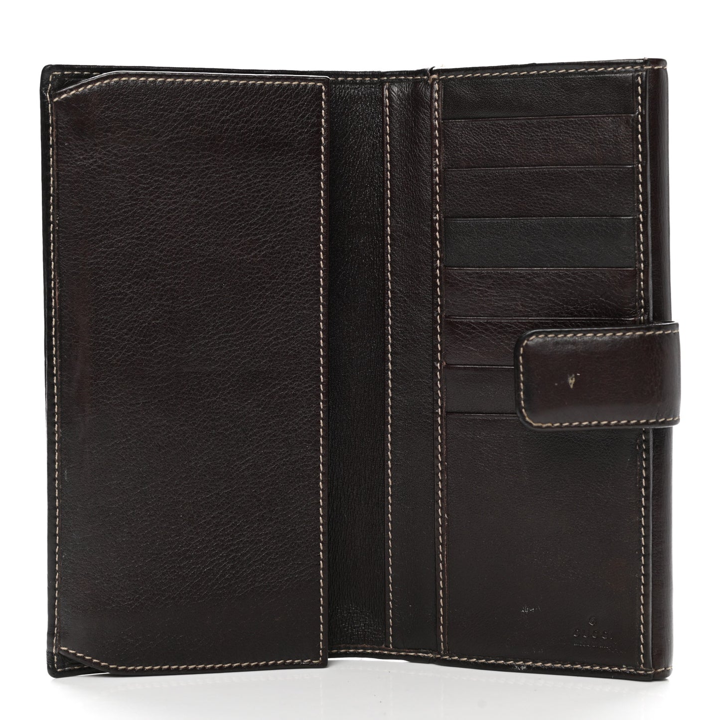 Calfskin Britt Continental Wallet Brown