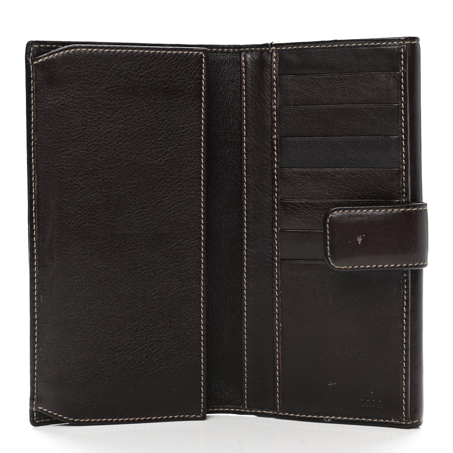 Gucci Calfskin Britt Continental Wallet Brown 5 of 11