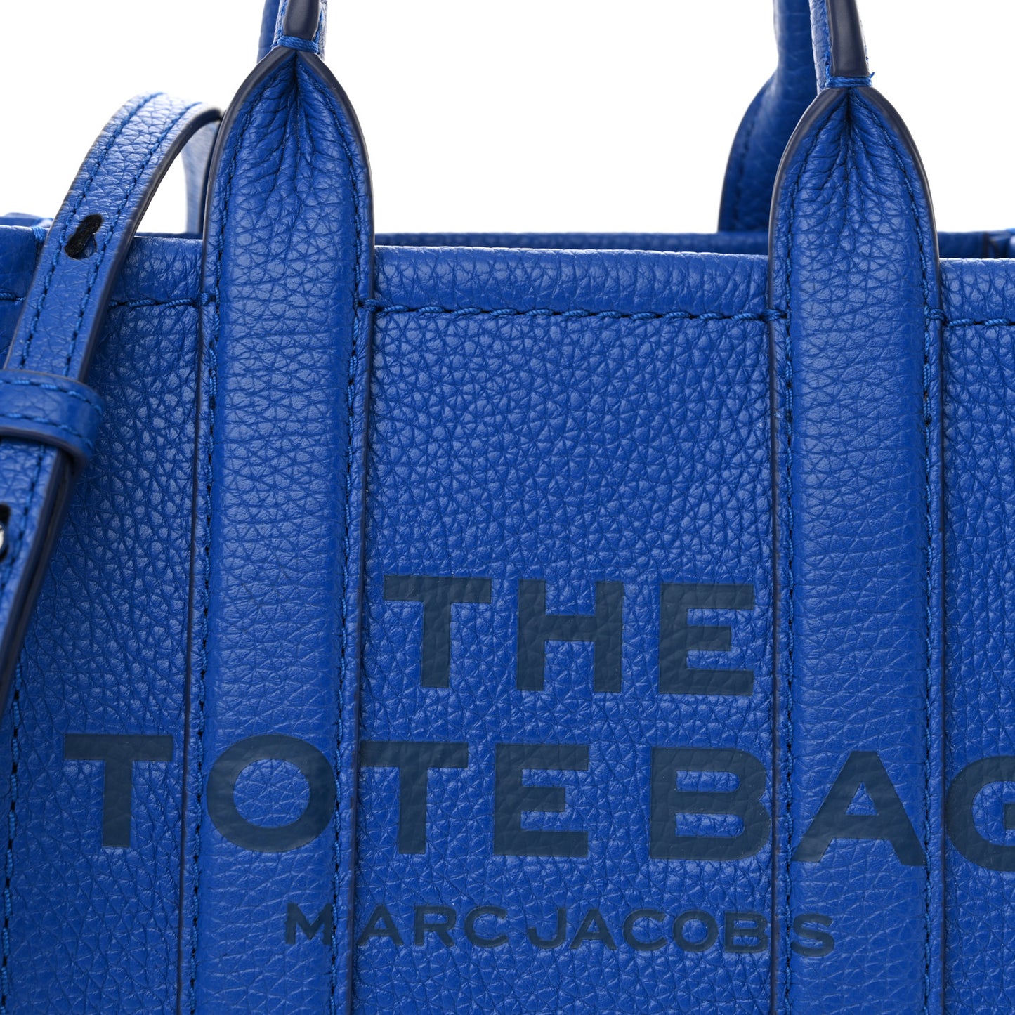 Grained Calfskin Mini The Tote Bag Cobalt