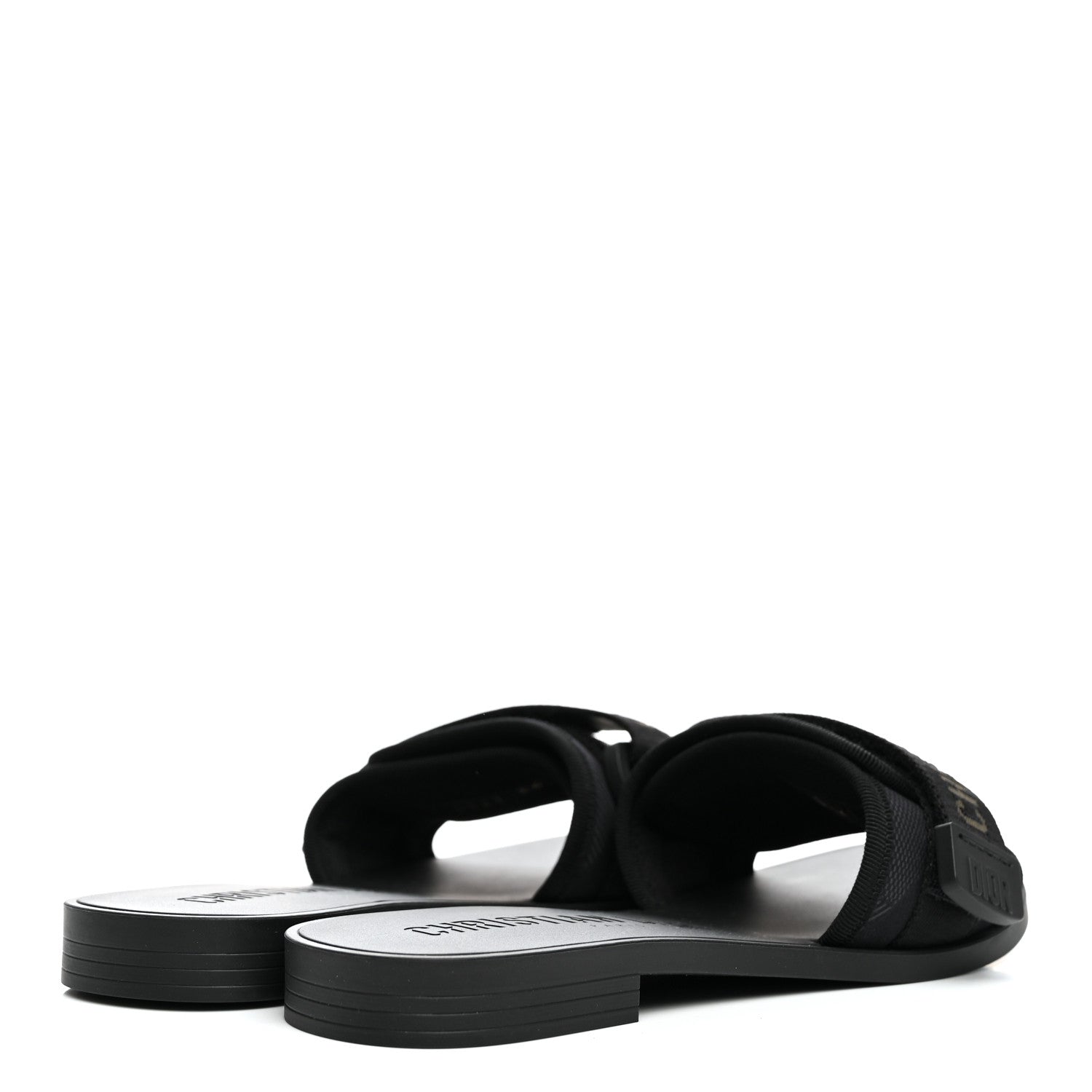 Christian Dior Technical Stretch Fabric Camouflage Dio(r)evolution Slide Sandals 36 Black Military 5 of 10